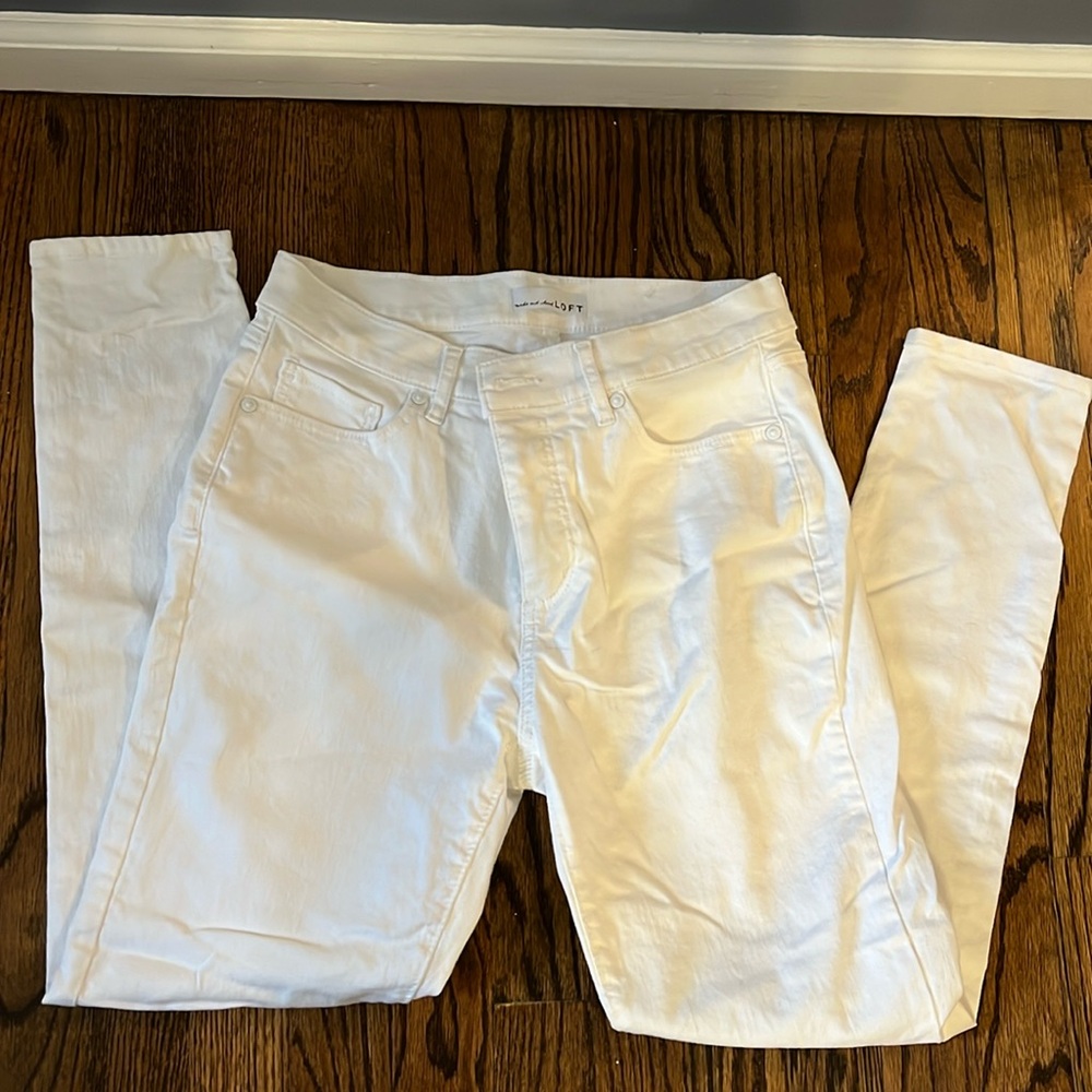 Brand new white skinny jeans loft